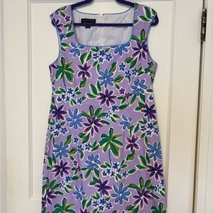 Spenser Jeremy Purple Blue Sheath Midi Dress